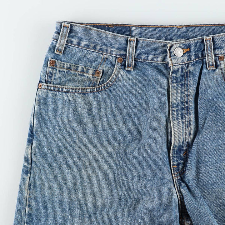 2000'S Levi's 550 Relaxed Fit Denim Shorts, Made in USA, Men's Size W35 (approx.) cotton blue type Vintage Second Hand