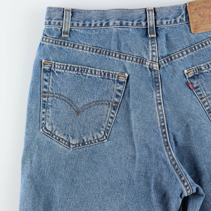 2000'S Levi's 550 Relaxed Fit Denim Shorts, Made in USA, Men's Size W35 (approx.) cotton blue type Vintage Second Hand