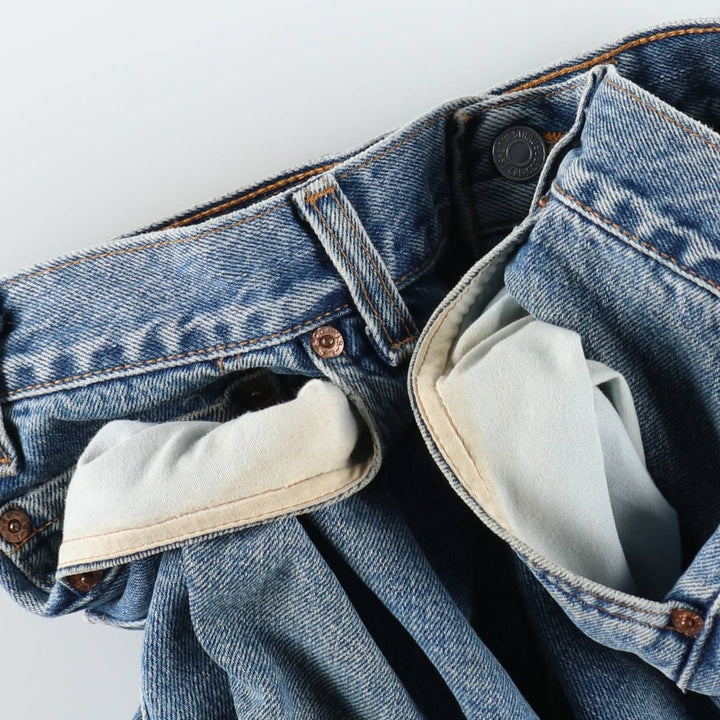 2000'S Levi's 550 Relaxed Fit Denim Shorts, Made in USA, Men's Size W35 (approx.) cotton blue type Vintage Second Hand