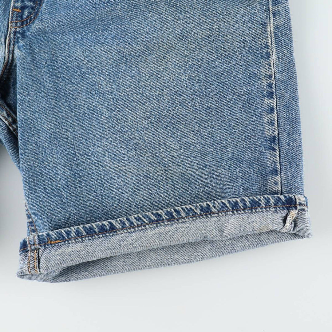2000'S Levi's 550 Relaxed Fit Denim Shorts, Made in USA, Men's Size W35 (approx.) cotton blue type Vintage Second Hand