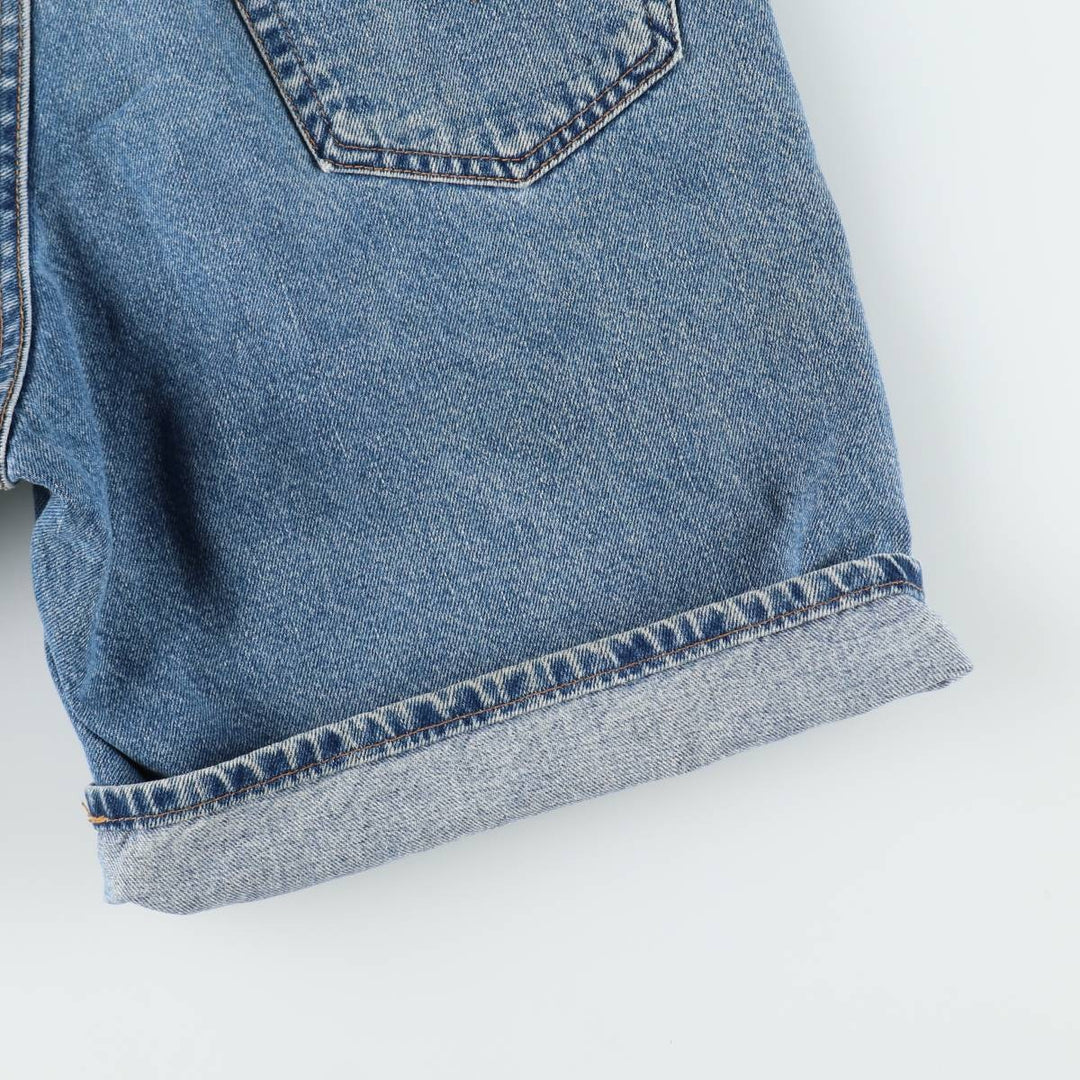 2000'S Levi's 550 Relaxed Fit Denim Shorts, Made in USA, Men's Size W35 (approx.) cotton blue type Vintage Second Hand