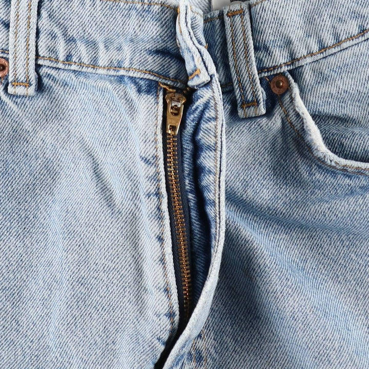 90'S Levi's 550 Relaxed Fit Orange Tab Denim Shorts, Made in USA, Men's Size W34 (approx.), Vintage cotton blue type Vintage Second Hand