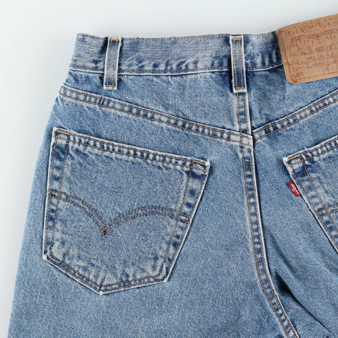 2000'S Levi's 550 Relaxed Fit Denim Shorts, Made in USA, Men's Size W31 (approx.) cotton blue type Vintage Second Hand