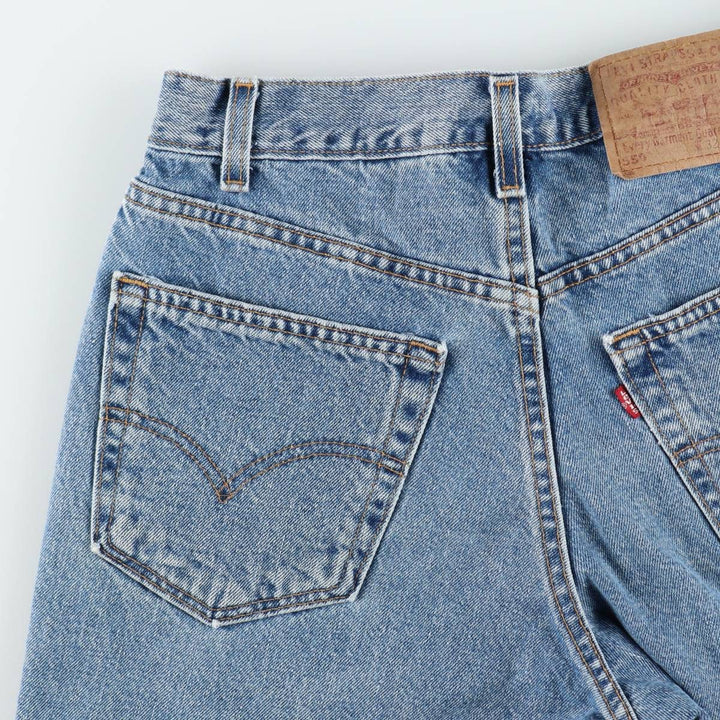 2000'S Levi's 550 Relaxed Fit Denim Shorts, Made in USA, Men's Size W31 (approx.) cotton blue type Vintage Second Hand