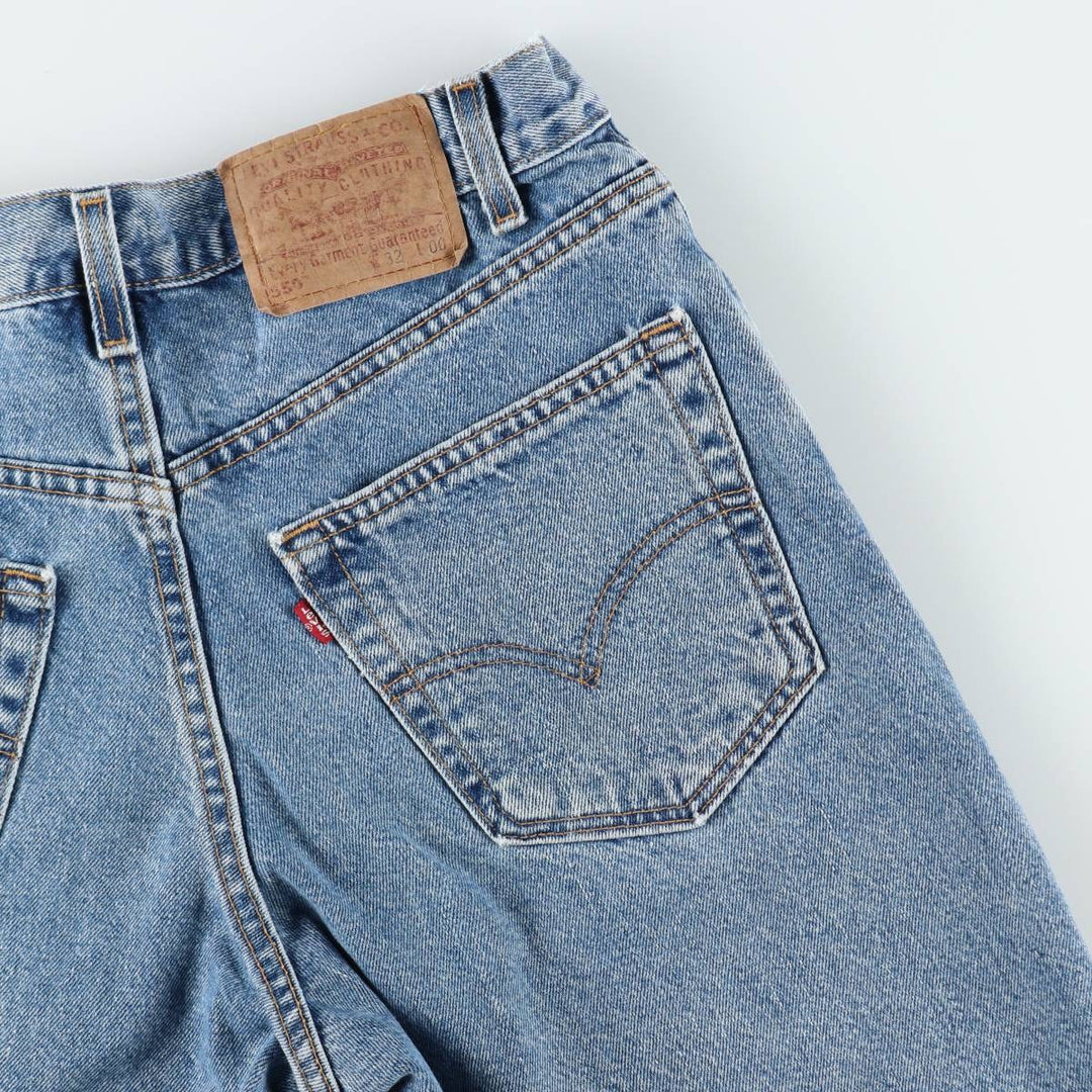 2000'S Levi's 550 Relaxed Fit Denim Shorts, Made in USA, Men's Size W31 (approx.) cotton blue type Vintage Second Hand