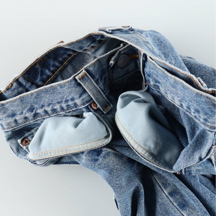 2000'S Levi's 550 Relaxed Fit Denim Shorts, Made in USA, Men's Size W31 (approx.) cotton blue type Vintage Second Hand