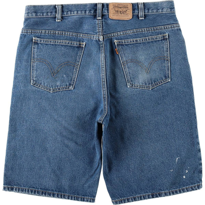 2000'S Levi's Orange Tab Denim Shorts (Men's W37 equivalent) cotton blue type Vintage Second Hand