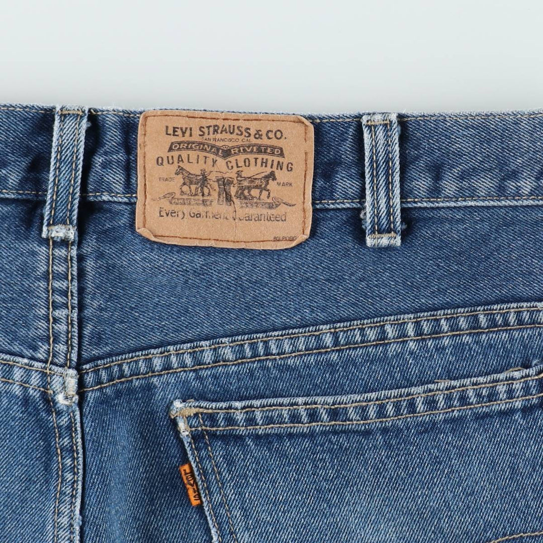 2000'S Levi's Orange Tab Denim Shorts (Men's W37 equivalent) cotton blue type Vintage Second Hand