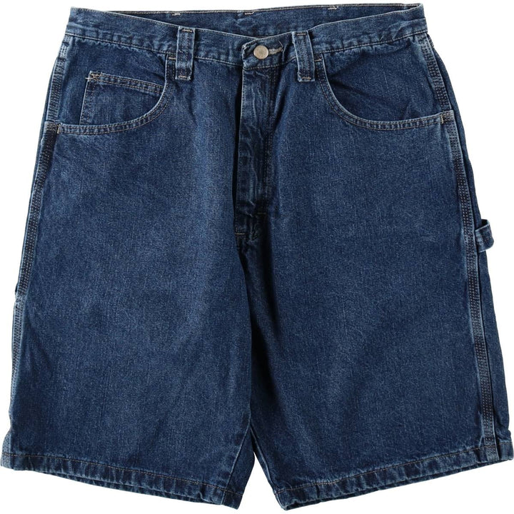 Wrangler CARPENTER Denim Painter Shorts, Shorts, Men's, W34 equivalent cotton blue type Vintage Second Hand