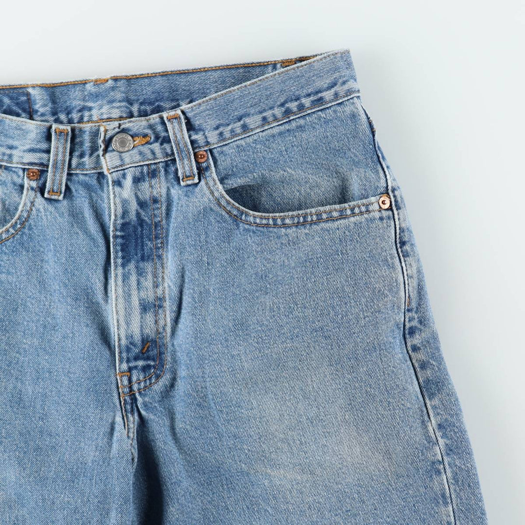 1990'S Levi's 550 Relaxed Fit Denim Shorts, Made in Canada, Men's Size W32 (approx.), Vintage. cotton blue type Vintage Second Hand