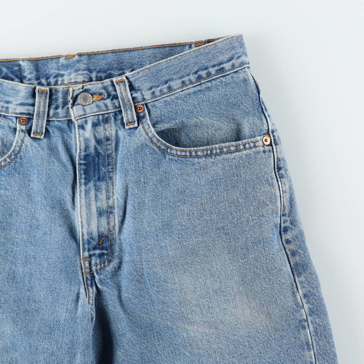 1990'S Levi's 550 Relaxed Fit Denim Shorts, Made in Canada, Men's Size W32 (approx.), Vintage. cotton blue type Vintage Second Hand
