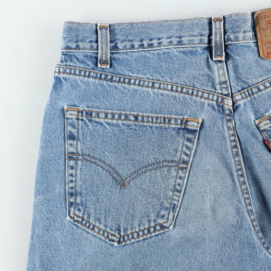 1990'S Levi's 550 Relaxed Fit Denim Shorts, Made in Canada, Men's Size W32 (approx.), Vintage. cotton blue type Vintage Second Hand