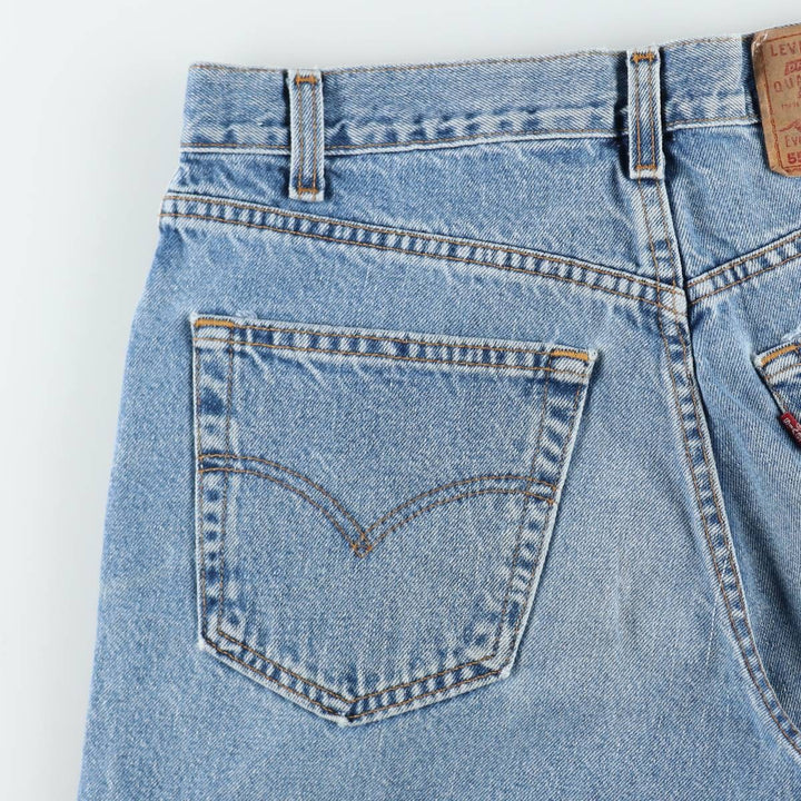 1990'S Levi's 550 Relaxed Fit Denim Shorts, Made in Canada, Men's Size W32 (approx.), Vintage. cotton blue type Vintage Second Hand