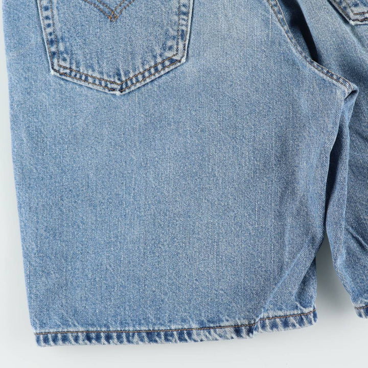 1990'S Levi's 550 Relaxed Fit Denim Shorts, Made in Canada, Men's Size W32 (approx.), Vintage. cotton blue type Vintage Second Hand