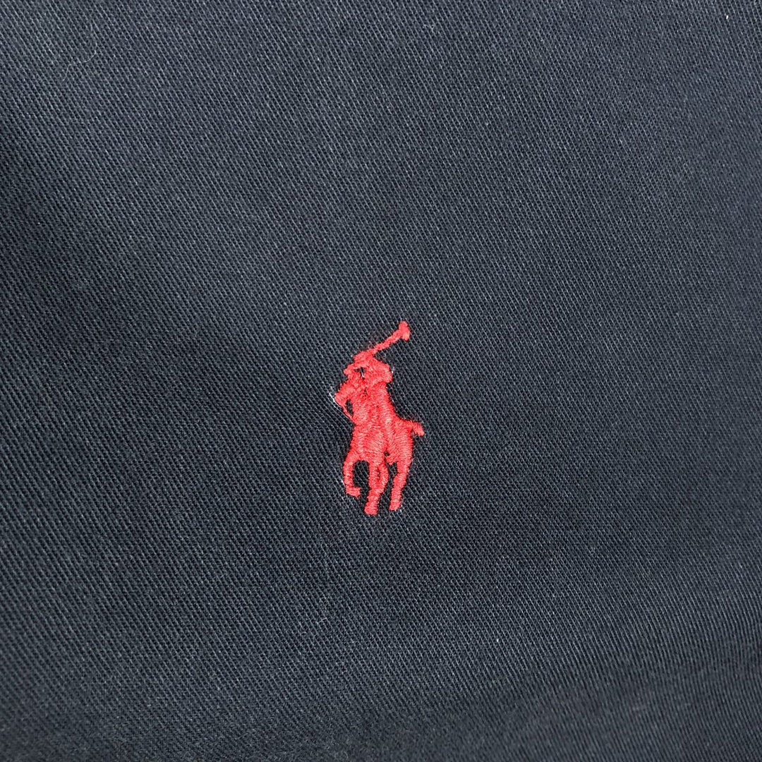 Ralph Lauren BLAIRE short sleeve button down shirt, men's size M cotton navy blue type Vintage Second Hand