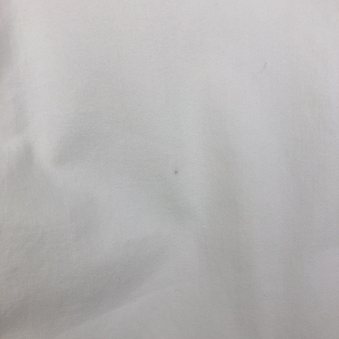 Ralph Lauren Featherweight Twill Short-Sleeve Button-Down Shirt, Men's Size L (approx.) cotton white type Vintage Second Hand