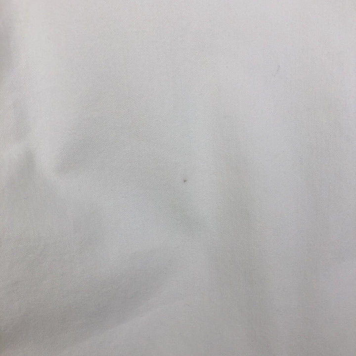 Ralph Lauren Featherweight Twill Short-Sleeve Button-Down Shirt, Men's Size L (approx.) cotton white type Vintage Second Hand