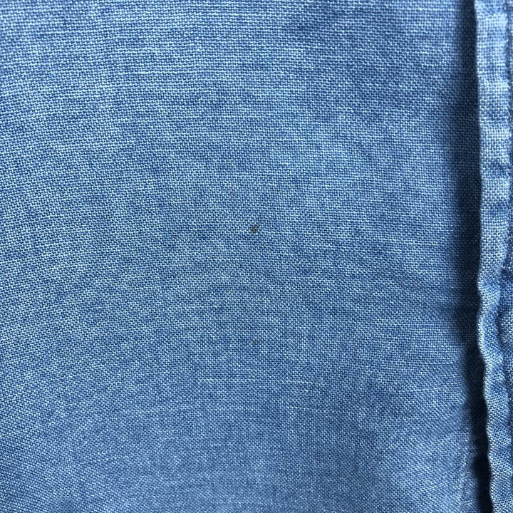 Ralph Lauren short sleeve button down shirt, men's XL size cotton blue type Vintage Second Hand