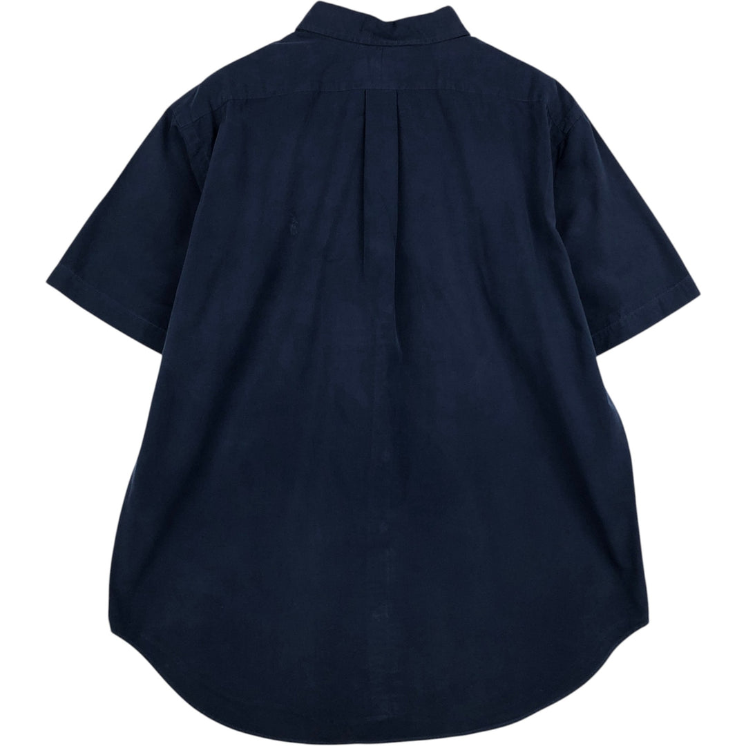 Ralph Lauren Classic Fit Short Sleeve Button Down Shirt Men's XL cotton navy blue type Vintage Second Hand
