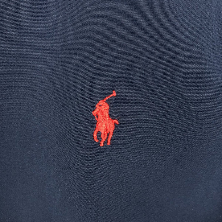 Ralph Lauren Classic Fit Short Sleeve Button Down Shirt Men's XL cotton navy blue type Vintage Second Hand