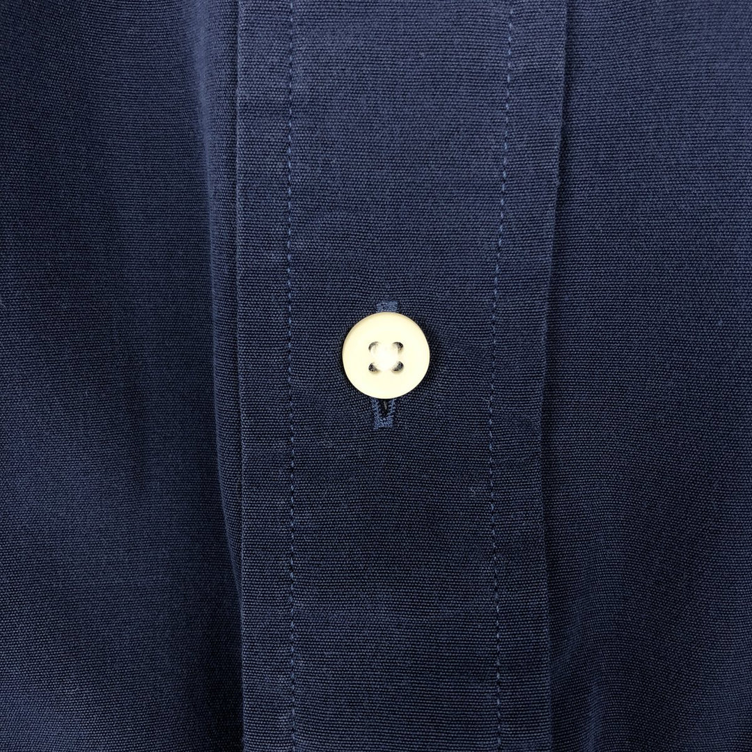 Ralph Lauren Classic Fit Short Sleeve Button Down Shirt Men's XL cotton navy blue type Vintage Second Hand