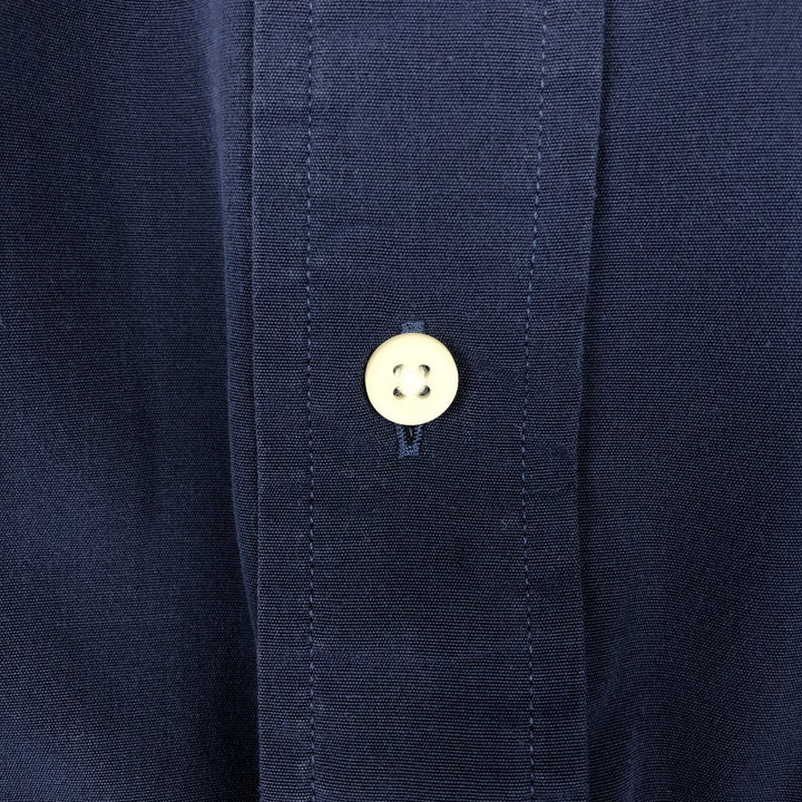Ralph Lauren Classic Fit Short Sleeve Button Down Shirt Men's XL cotton navy blue type Vintage Second Hand