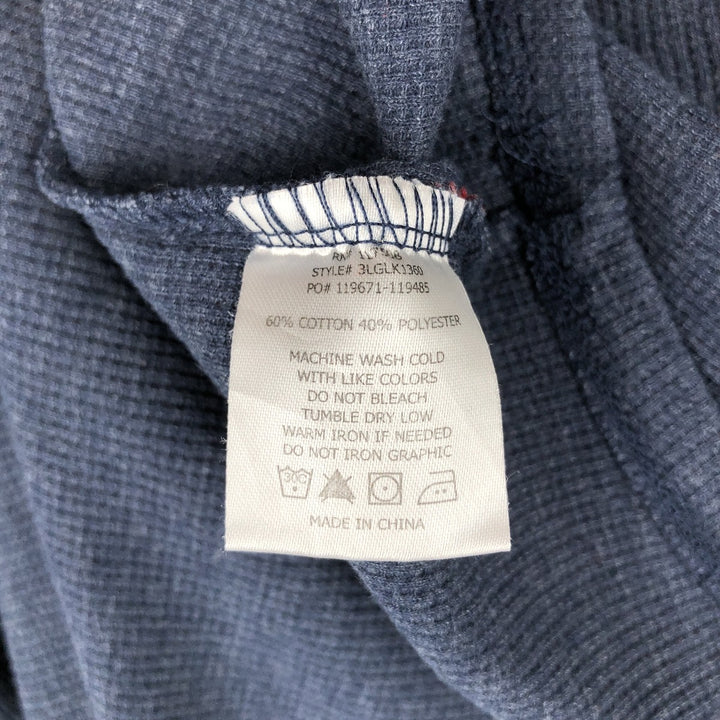 Levi's Thermal Long-Sleeve Waffle T-Shirt, Men's Size XL (equivalent) cotton navy blue type Vintage Second Hand
