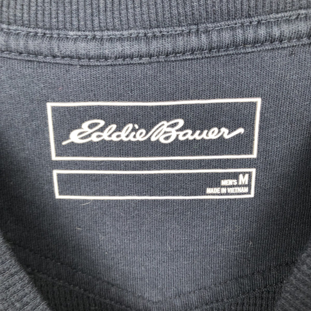 Eddie Bauer Thermal T-Shirt, Waffle, Men's Size M cotton navy blue type Vintage Second Hand