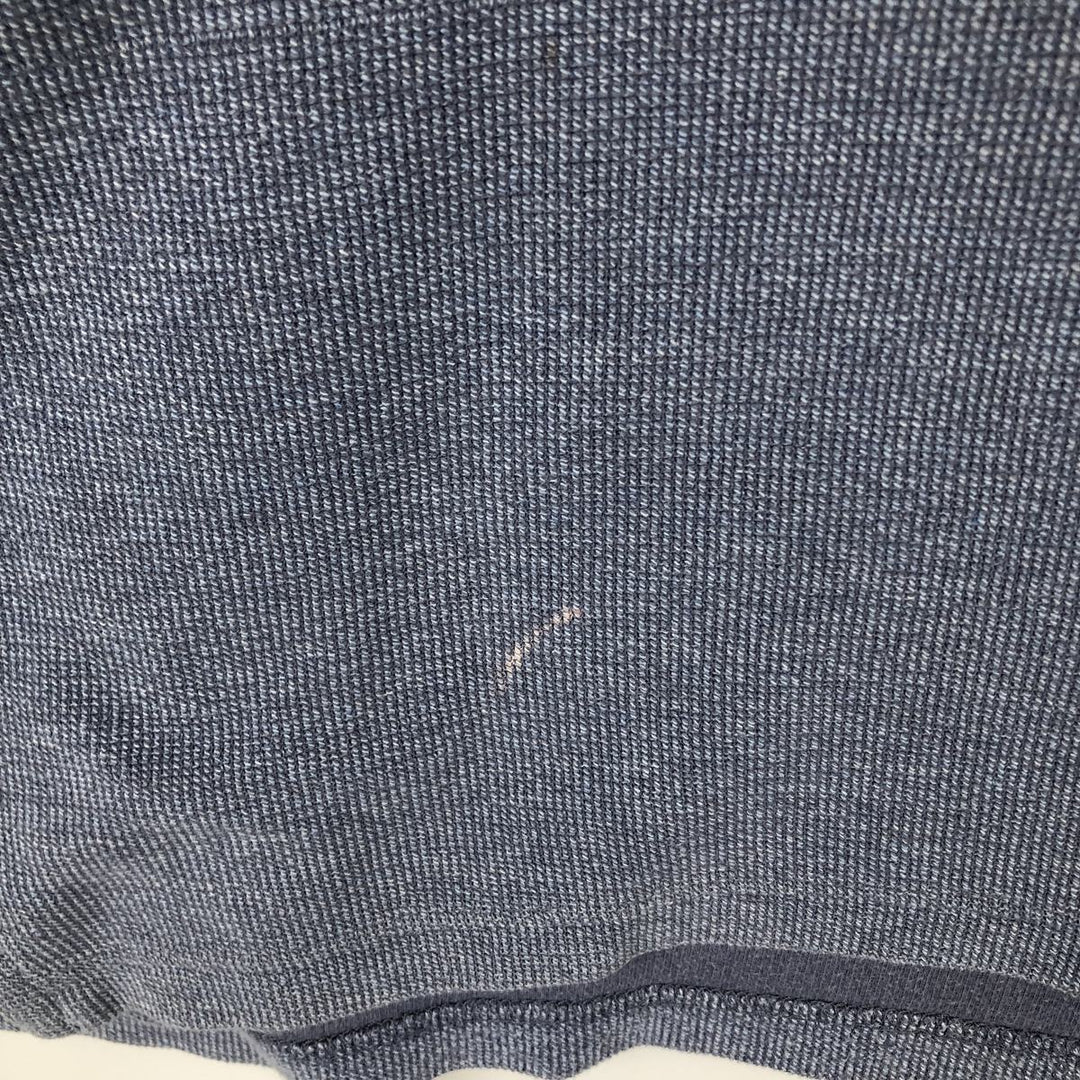 Eddie Bauer V-neck Thermal Long-Sleeve T-Shirt, Men's Size XL cotton blue type Vintage Second Hand