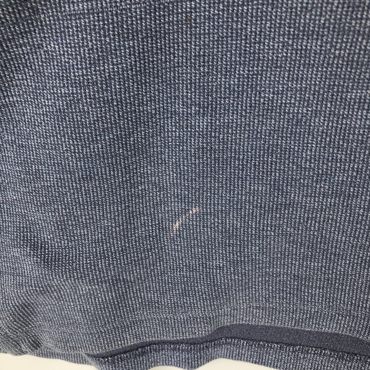 Eddie Bauer V-neck Thermal Long-Sleeve T-Shirt, Men's Size XL cotton blue type Vintage Second Hand