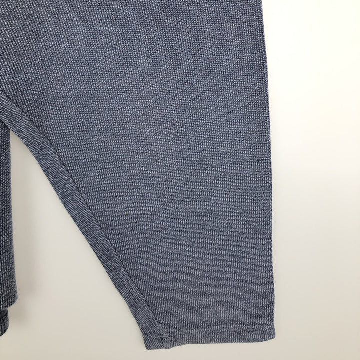 Eddie Bauer V-neck Thermal Long-Sleeve T-Shirt, Men's Size XL cotton blue type Vintage Second Hand