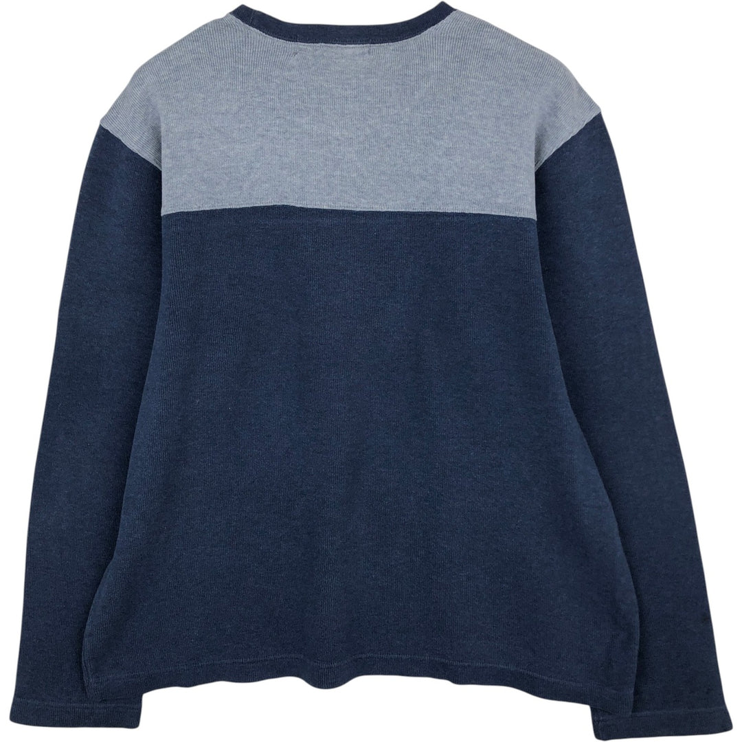 Banana Republic Thermal Long T-Shirt, Men's Size L cotton navy blue type Vintage Second Hand