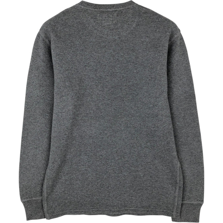 Ralph Lauren POLO RALPH LAUREN Thermal Long T-shirt Waffle Men's M size cotton Charcoal Vintage Second Hand