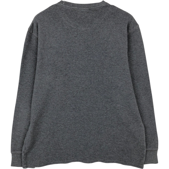 Ralph Lauren POLO RALPH LAUREN SLEEPWEAR Thermal Long T-shirt Waffle Men's XL cotton Charcoal Vintage Second Hand