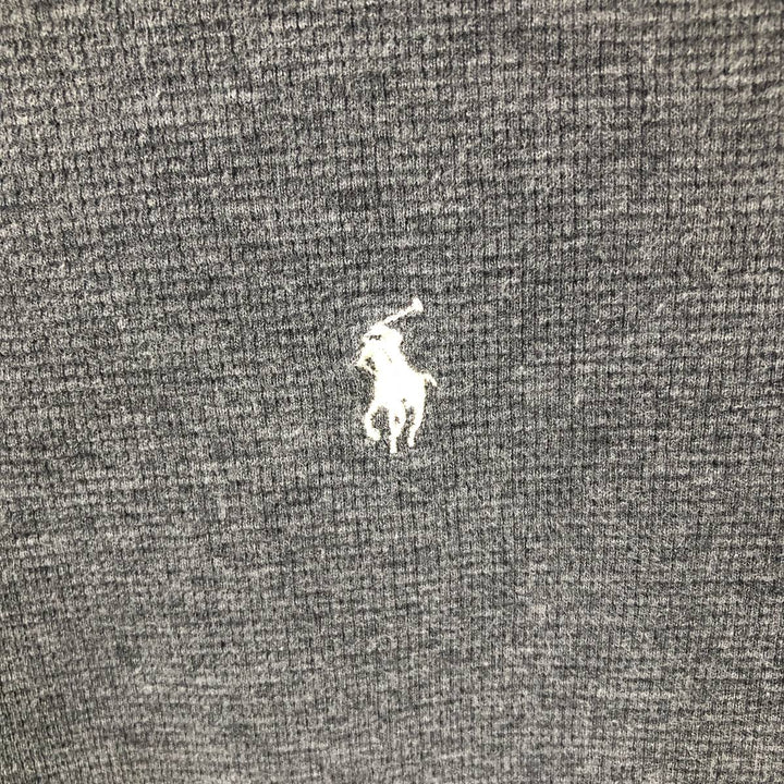 Ralph Lauren POLO RALPH LAUREN SLEEPWEAR Thermal Long T-shirt Waffle Men's XL cotton Charcoal Vintage Second Hand