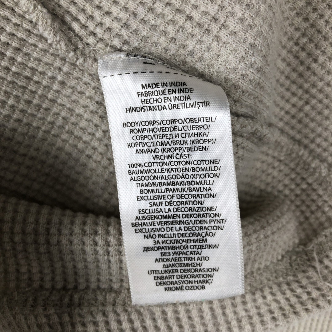 Ralph Lauren POLO RALPH LAUREN Thermal Long T-shirt Waffle Men's M size cotton Beige type Vintage Second Hand