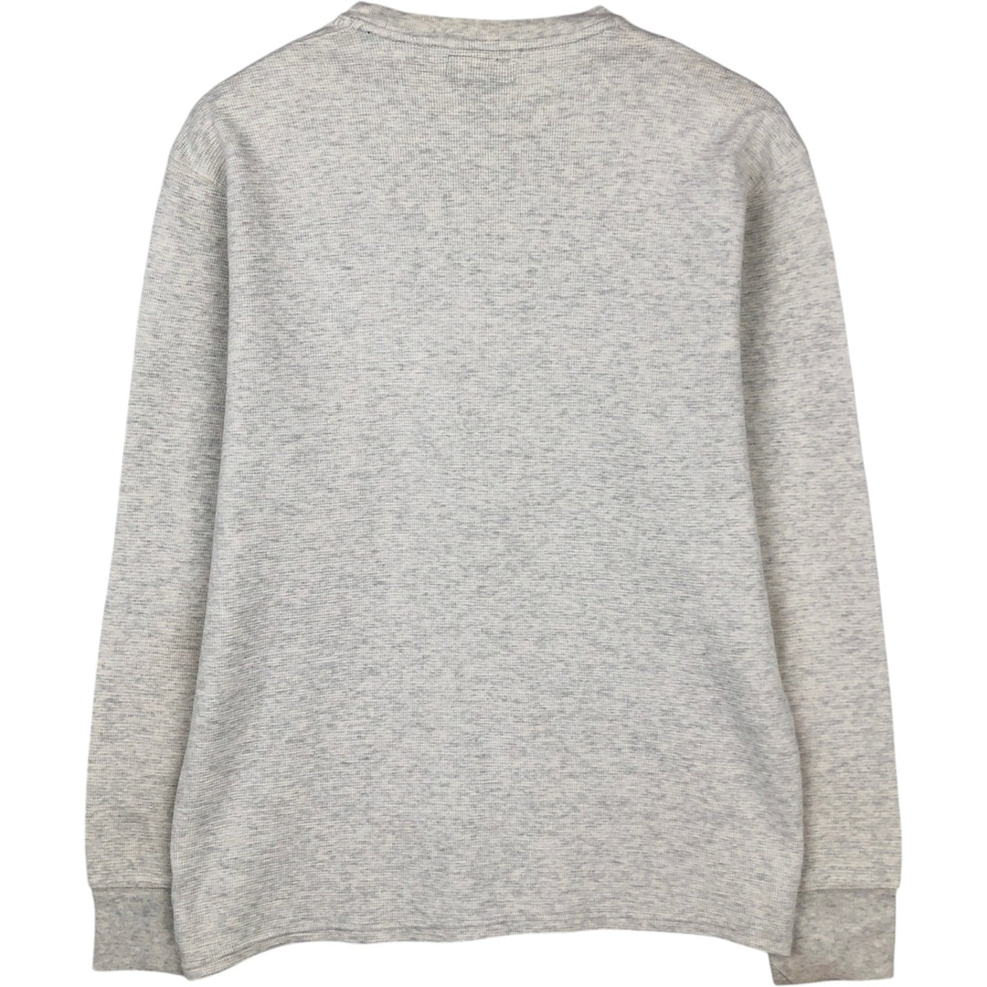 Ralph Lauren POLO RALPH LAUREN Thermal Ron T Waffle Men's L size cotton ivory Vintage Second Hand