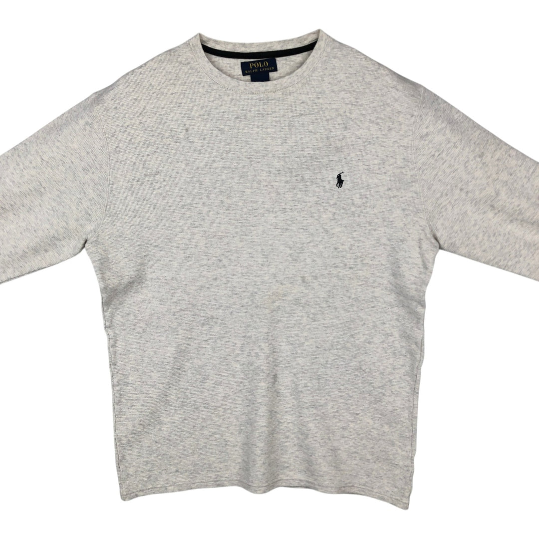 Ralph Lauren POLO RALPH LAUREN Thermal Ron T Waffle Men's L size cotton ivory Vintage Second Hand