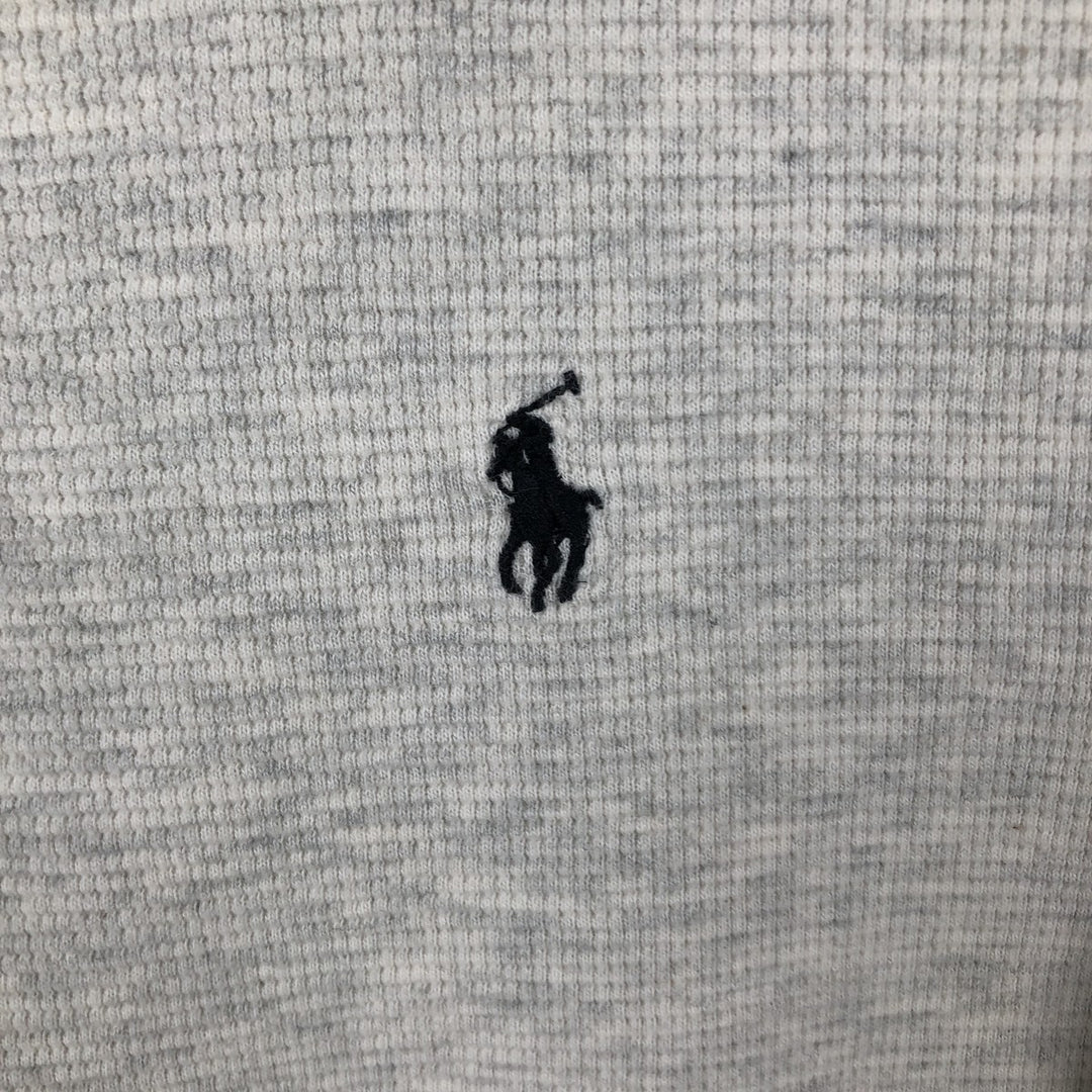 Ralph Lauren POLO RALPH LAUREN Thermal Ron T Waffle Men's L size cotton ivory Vintage Second Hand