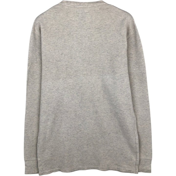 Ralph Lauren POLO RALPH LAUREN Thermal Long T-shirt Waffle Men's XL cotton ivory Vintage Second Hand