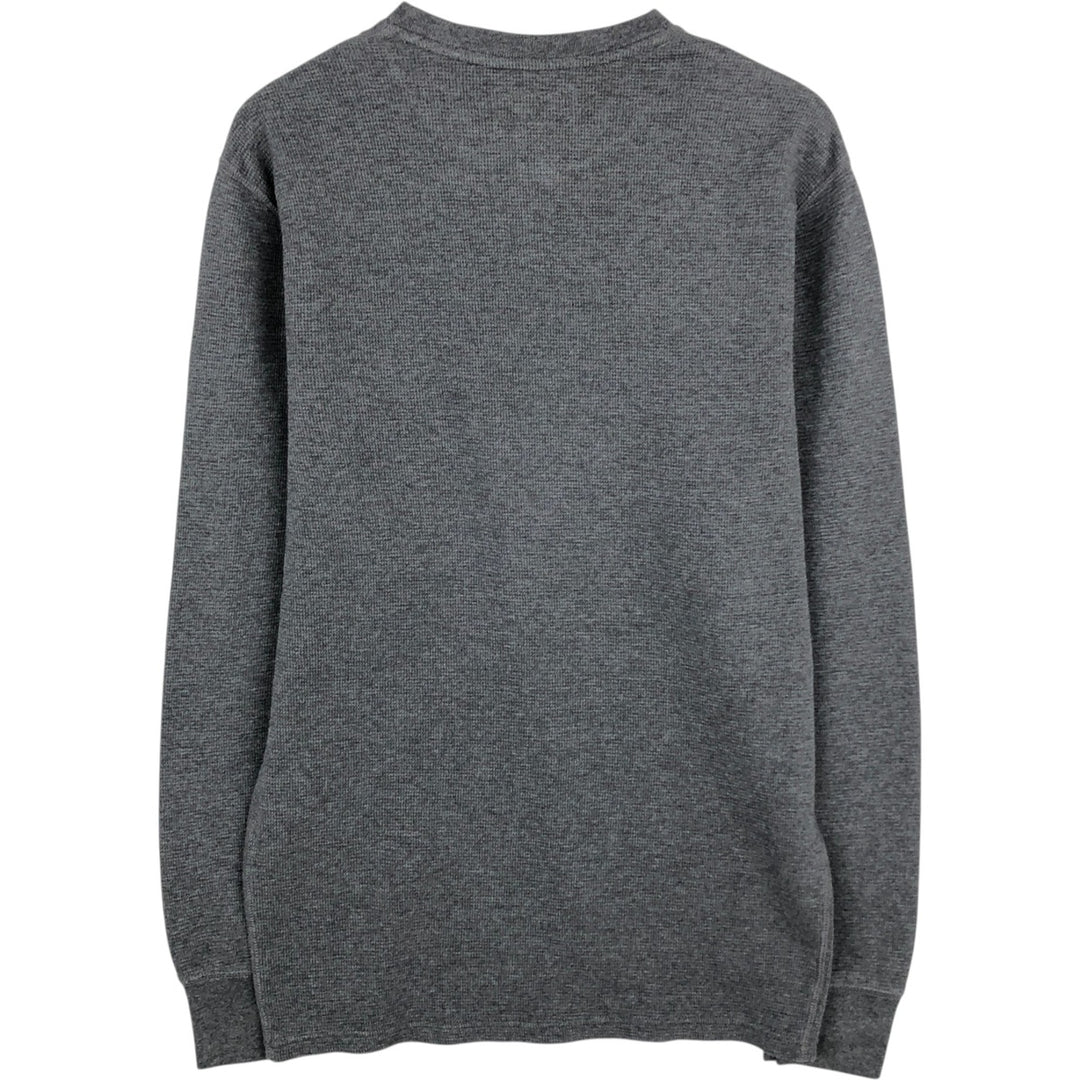 Ralph Lauren POLO RALPH LAUREN Thermal Long T-shirt Waffle Men's M size cotton Charcoal Vintage Second Hand