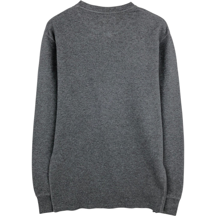 Ralph Lauren POLO RALPH LAUREN Thermal Long T-shirt Waffle Men's M size cotton Charcoal Vintage Second Hand