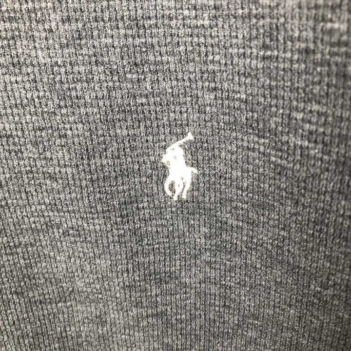 Ralph Lauren POLO RALPH LAUREN Thermal Long T-shirt Waffle Men's M size cotton Charcoal Vintage Second Hand