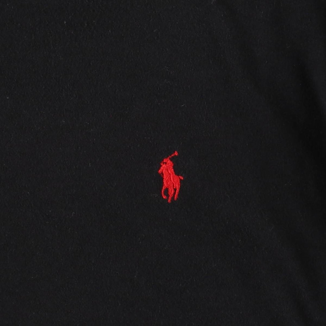 90'S Ralph Lauren POLO by Ralph Lauren turtleneck long-sleeve T-shirt, made in USA, men's size XL equivalent. cotton black type Vintage Second Hand