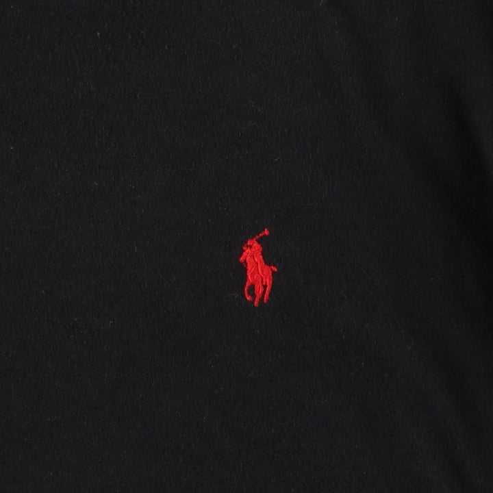 90'S Ralph Lauren POLO by Ralph Lauren turtleneck long-sleeve T-shirt, made in USA, men's size XL equivalent. cotton black type Vintage Second Hand