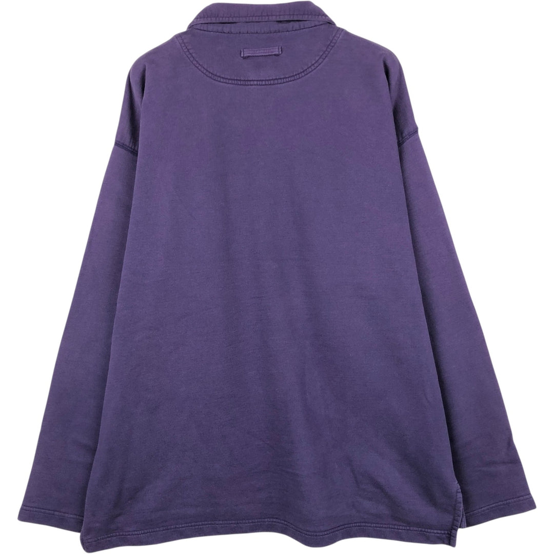 Patagonia Long-Sleeve Polo Shirt, Men's Size XL (approx.) cotton purple type Vintage Second Hand