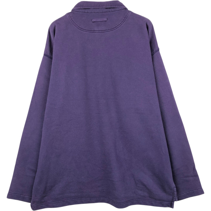Patagonia Long-Sleeve Polo Shirt, Men's Size XL (approx.) cotton purple type Vintage Second Hand