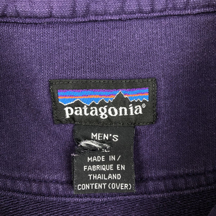 Patagonia Long-Sleeve Polo Shirt, Men's Size XL (approx.) cotton purple type Vintage Second Hand