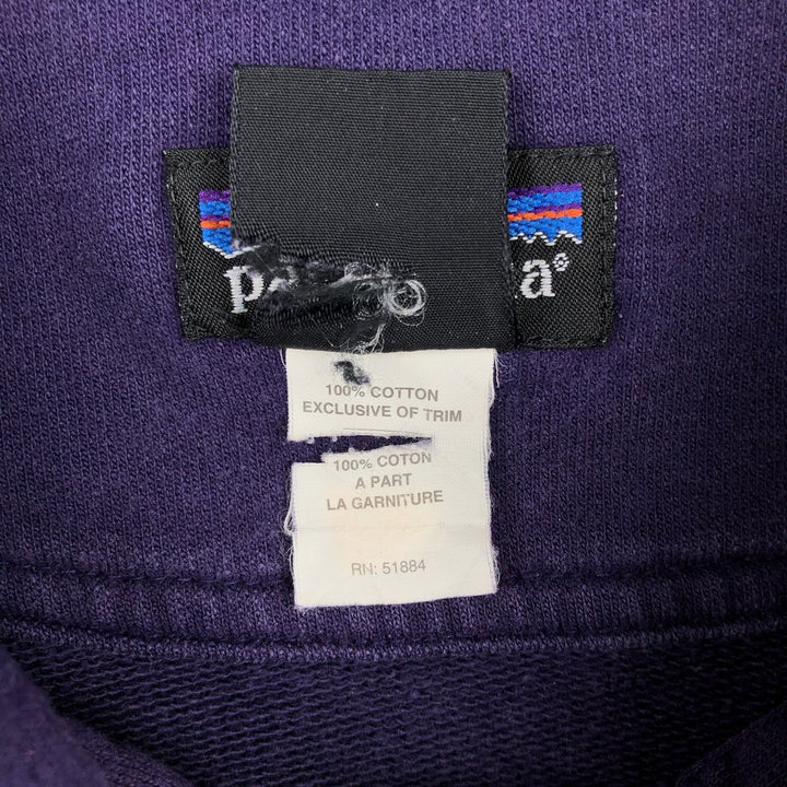 Patagonia Long-Sleeve Polo Shirt, Men's Size XL (approx.) cotton purple type Vintage Second Hand
