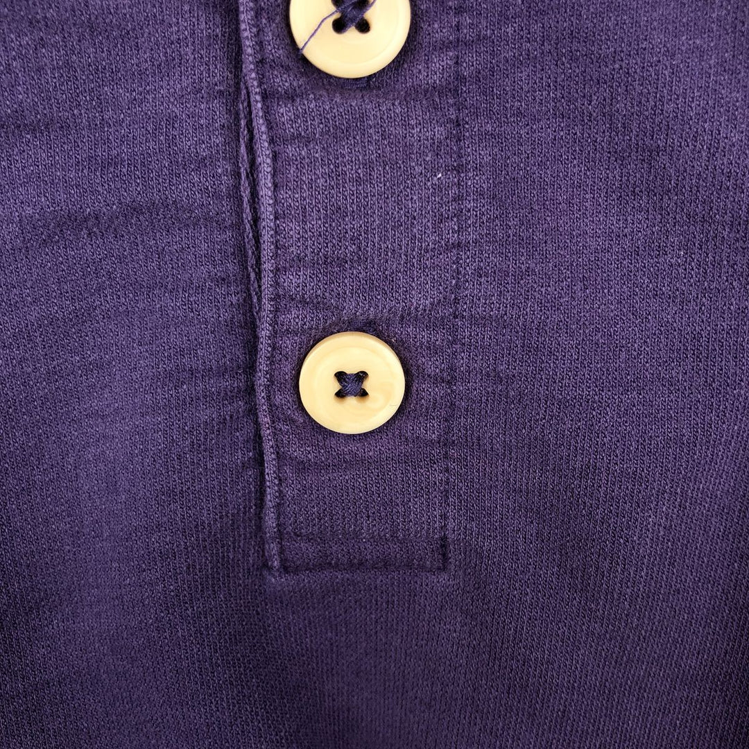 Patagonia Long-Sleeve Polo Shirt, Men's Size XL (approx.) cotton purple type Vintage Second Hand